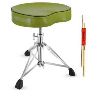 5 Core Drum Throne 4" Padded Guitar Stool Drummer Chair Adjustable Musician Seat